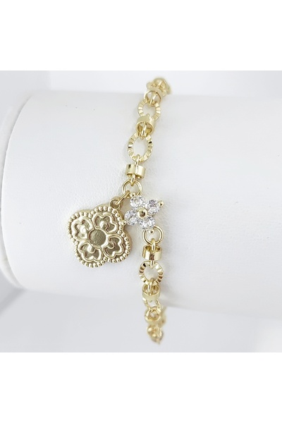 Milena BRATARA DAMA PLACATA CU AUR 14K -LUNGIME 19CM