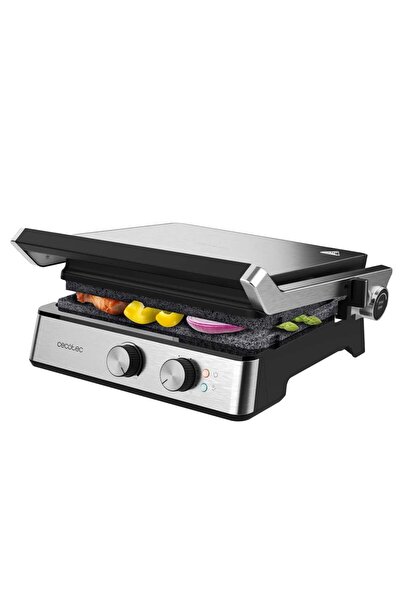 CECOTEC Rock'nGrill Blaze elektrikli ızgara, 2400 W, RockStone kaplama, kolay...