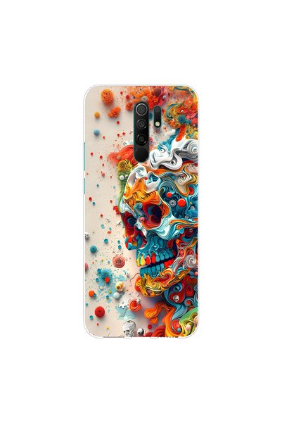 PPKin Redmi 9 Compatible Graffiti 5 Design Transparent Case
