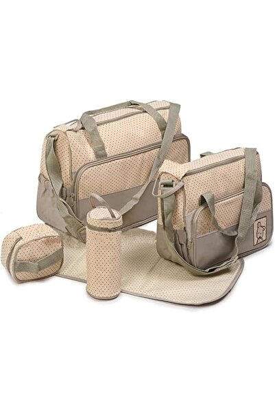 Arabest 5-in-1 Set Multi-Function Baby Diaper Bag,Mummy Babies Changing Set H...