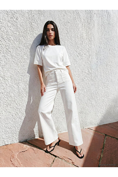 LC Waikiki Esvab • Modern & Distinctive High Waist Wide Leg Fit Women's Jean ...