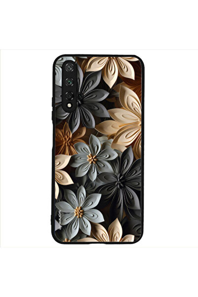 Other Θήκη Sonique Σειράς 3D Λουλουδιών για Honor 20 Nova 5T Γκρι