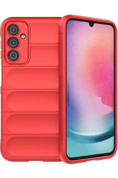 Hurtel Μαγική Ασπίδα Πίσω Θήκη Σιλικόνης Κόκκινη (Samsung Galaxy A24 4G)