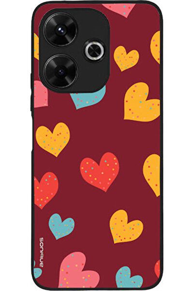 Other Θήκη Sonique Heart Series για Xiaomi Redmi 13 4G Poco M6 4G Μπορντό