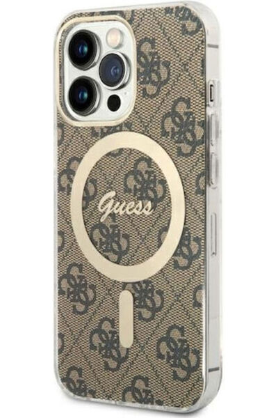 Guess MagSafe Πίσω Θήκη Σιλικόνης Καφέ (iPhone 13 Pro) Κωδικός: GUHMP13LH4STW