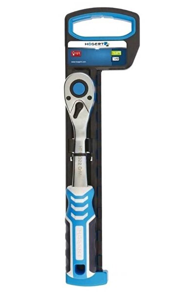 Hogert Cheie cu clichet 1/2 " HT1R332, 72 dinți, oțel Cr-V