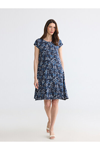 LC Waikiki Esvab • Modern & Distinctive Zero Roba Collar Floral A-Line Dress