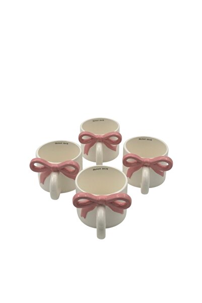 B&D Bowknot Ceramic Mug 1PC – Elegant Ceramic Coffee & Tea Mug with Charming ...