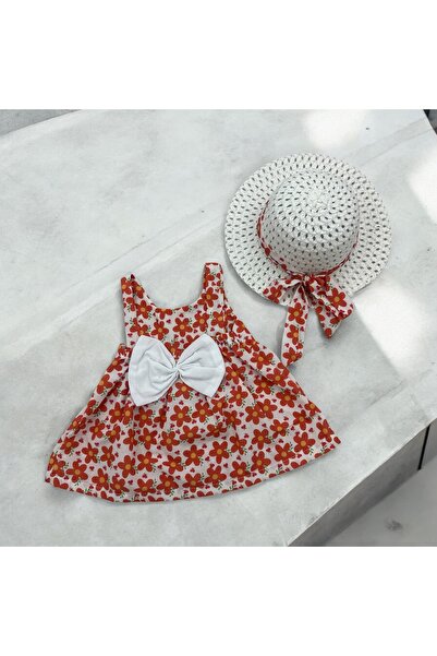 Tuas baby HASIR ŞAPKALI BEBEK ELBİSESİ