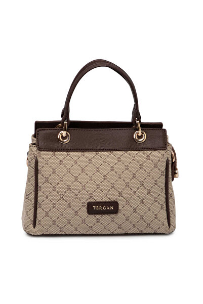 Tergan Γυναικεία τσάντα χειρός Mink Textile - S26Y1TWC0720-S0M