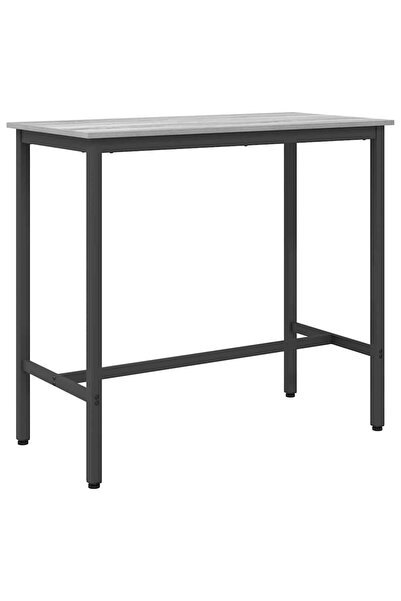 vidaxl masă Gri Sonoma 100 x 50 x 90,5 cm Lemn ingineresc și oțel