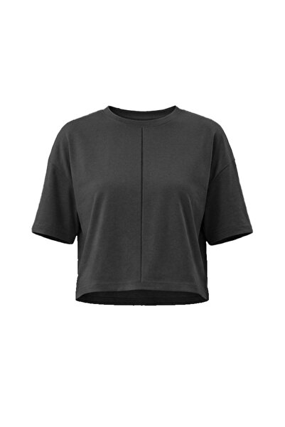 Cottonhill Premium - Sway kolekcija | Crna modalna majica sa okruglim izrezom...