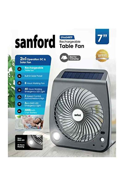 Sanford RECHARGEABLE TABLE FAN SF6654RTF Multicolour