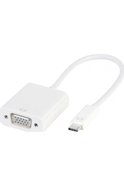 Vivanco Μετατροπέας USB-C αρσενικό σε VGA θηλυκό Λευκό 1 τεμάχιο 45255