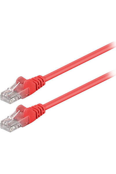goobay Καλώδιο Ethernet U/UTP Cat.5e (Gigabit) 1μ Κόκκινο Κωδικός: 68344
