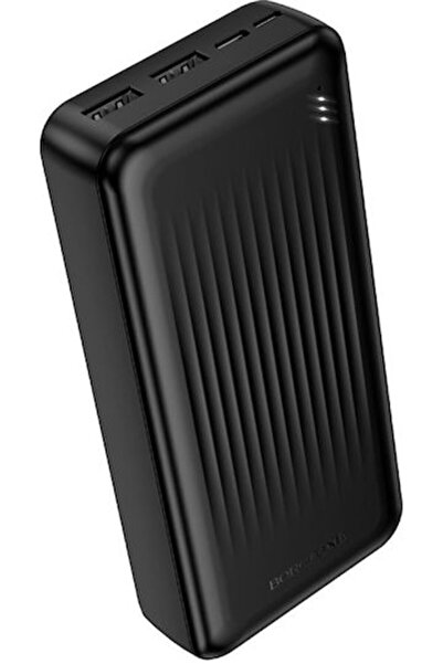 Borofone BJ78 Power Bank 20000mAh με 2 θύρες USB-A Μαύρο