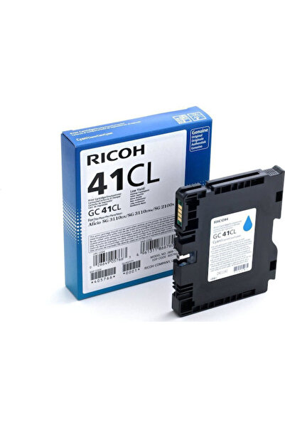 Ricoh GC41CL Γνήσιο Μελάνι Εκτυπωτή InkJet Κυανό (405766)