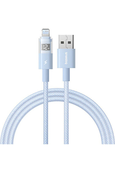 Baseus Καλώδιο USB-A σε Lightning Πλεγμένο 12W Μπλε 1μ (P10382700311-00)