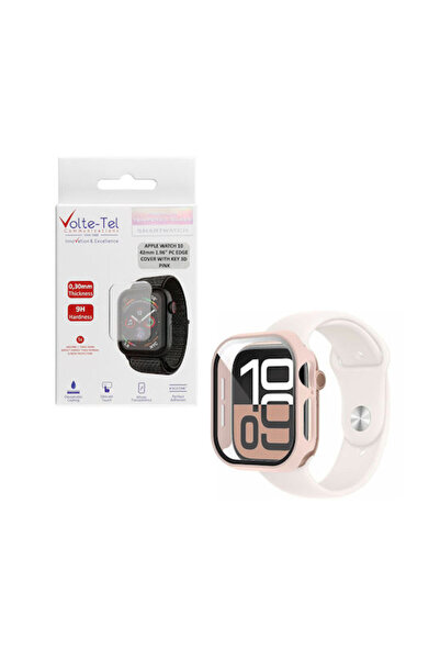 Other Volte-Tel Πλαστική Θήκη σε ροζ χρώμα για Apple Watch 10 42mm
