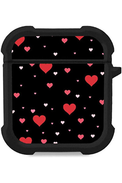 Other Θήκη Σιλικόνης Sonique Σειρά Heart AirPods 1/2 Μαύρο