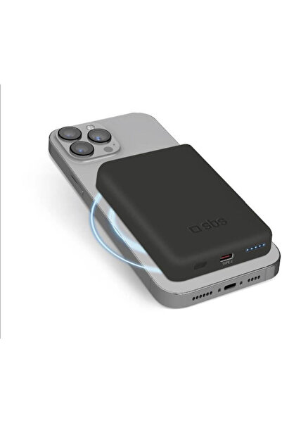 SBS MagSafe Power Bank 5000mAh 5W με θύρα USB-C Μαύρο