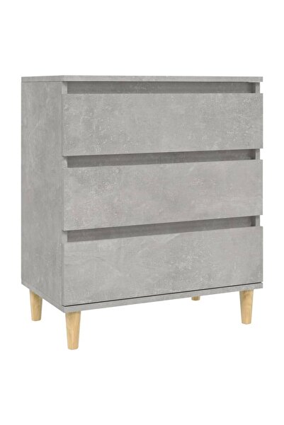 vidaxl Servantă, gri beton, 60x35x70 cm, lemn prelucrat