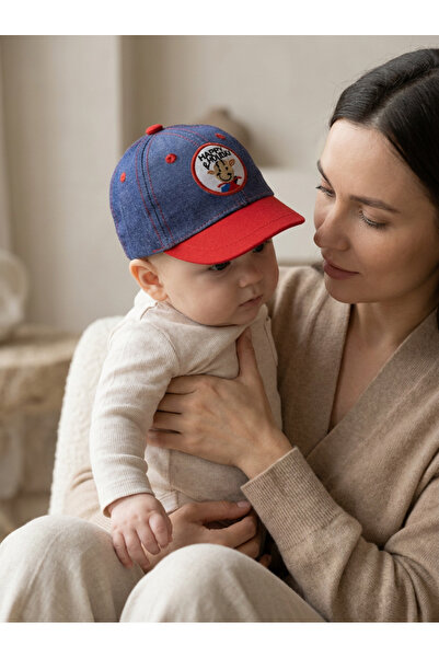 PIECE SIGNATURE Baby Sun Hat - Denim Cap with Fun Animal Figures and Colorful...