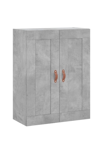 vidaxl Dulap pe perete, gri beton, 69,5x34x90 cm, lemn prelucrat