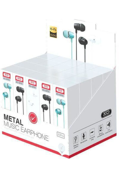 Xo EP51 Ενδοωτικά ακουστικά handsfree με βύσμα 3.5mm 20τμχ