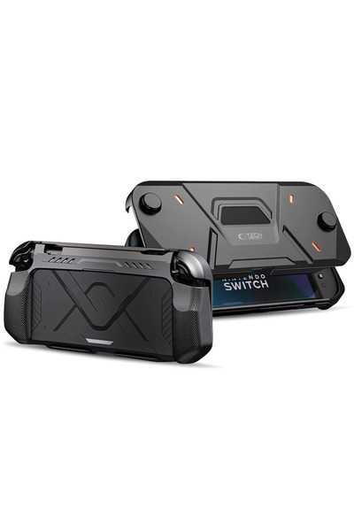 Tech-Protect Husă Carbonox pentru Nintendo Switch 2, protectoare și ranforsată