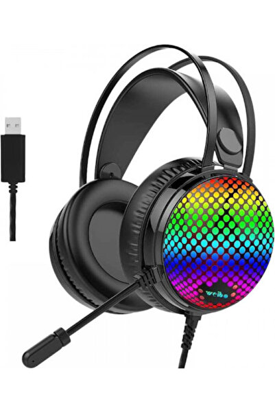 weibo G30 Ακουστικά Gaming Υπεραυτικά με Σύνδεση USB