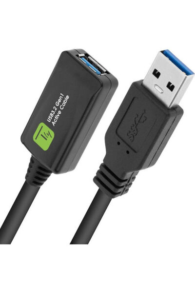 Techly Υπερταχύτητα+ USB 3.2 5Gbps Ενεργό Καλώδιο Επαναλήπτη USB 5μ, Επέκταση Κ