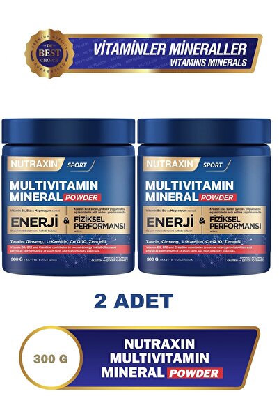 Nutraxin Multivitamin Mineral Powder 300 Gr 2 ADET
