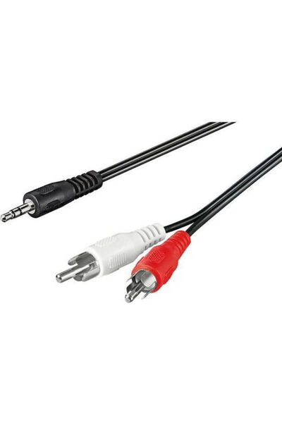 Techly Καλώδιο Ήχου 3.5mm Αρσενικό - 3.5mm Αρσενικό Μαύρο 0.5μ με Επιχρυσωμέν...