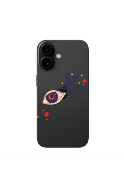 Other Apple Iphone 16 plus Flower eye Transparent Silicone TPU Θήκη