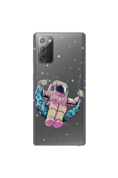 Other Samsung Note 20 Astronaut swinging on the moon Transparent Silicone TPU...