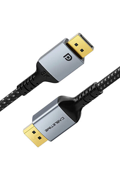 Cabletime Καλώδιο DisplayPort αρσενικό - DisplayPort αρσενικό 2μ Μαύρο (CT-DP...