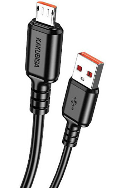 KAKUSİGA Καλώδιο USB 2.0 σε micro USB, 1μ, τυπικό (KSC-982-M-BK)