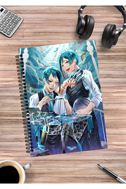 mertfigur Caiet spiralat Twisted Wonderland Anime A5 (50 de foi)