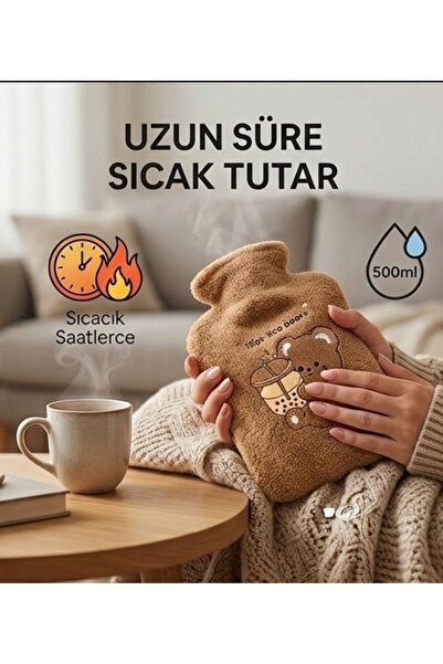 DNZ.CO Peluş Kılıflı Minik Sıcak Su Torbası