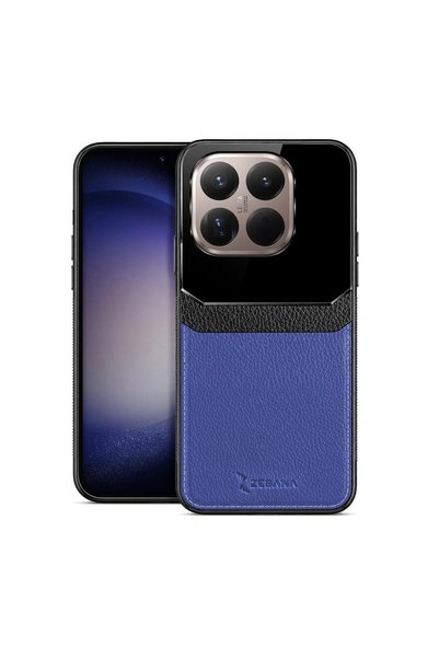 Zebana حافظة جلدية متوافقة مع هاتف Xiaomi Mi 15T Pro باللون الأزرق الداكن