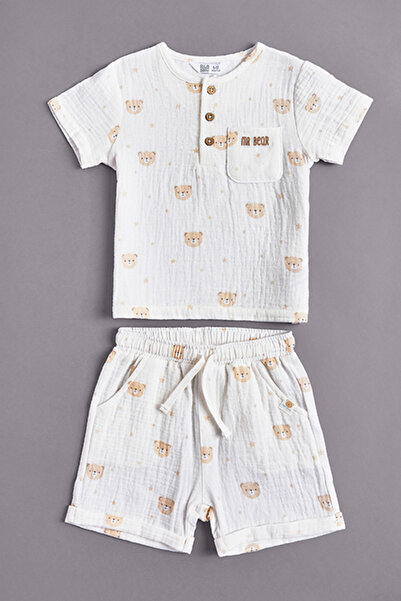 R&B Printed T-Shirt and Shorts Set