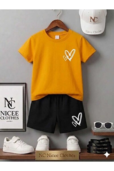 NC Nicee Clothes LETNJA DEČJA MAJICA I KRATKE PANTALONE UNISEKS (BELE SA MALI...