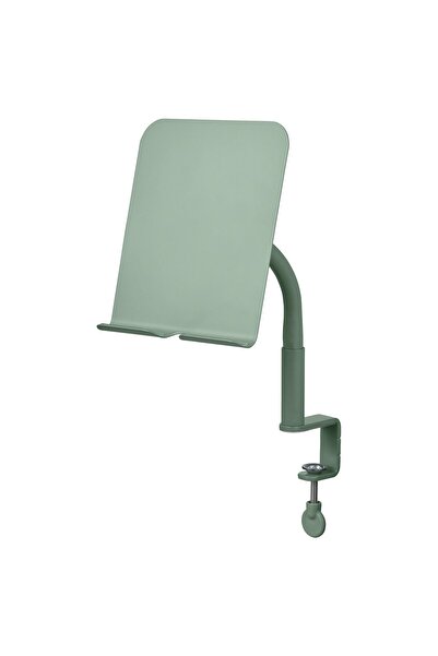 IKEA RELATERA Phone/tablet holder, with clamp/light grey-green