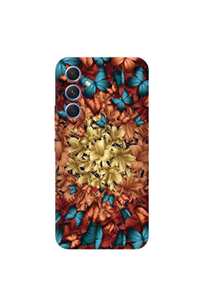 Other Samsung S25 PLUS Blue butterflies Transparent Silicone TPU Θήκη