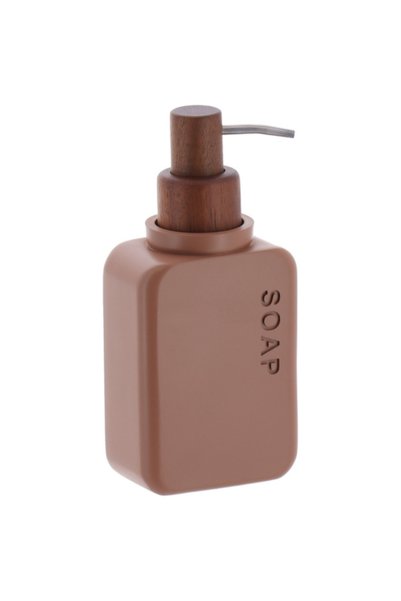 Tendance Polyresin and Acacia Wood Soap Dispenser 300 ml