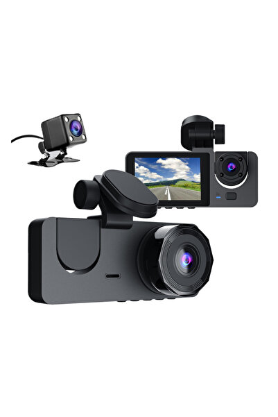 SMRSTORE Vehicle BlackBox DVR Çift Kameralı Araç İçi Kamera – Full HD 1080P D...
