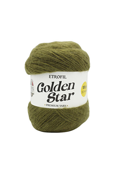 Etrofil Golden Star pređa za pletenje kaki 75% premium akril 25% organska mer...