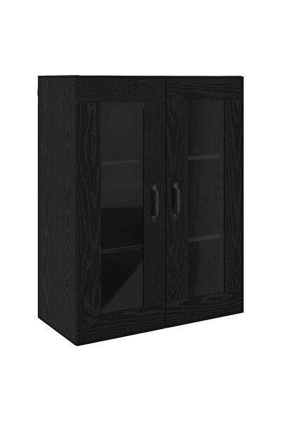 vidaxl Wall-mounted cabinet Black 69.5 x 34 x 90 cm Composite wood