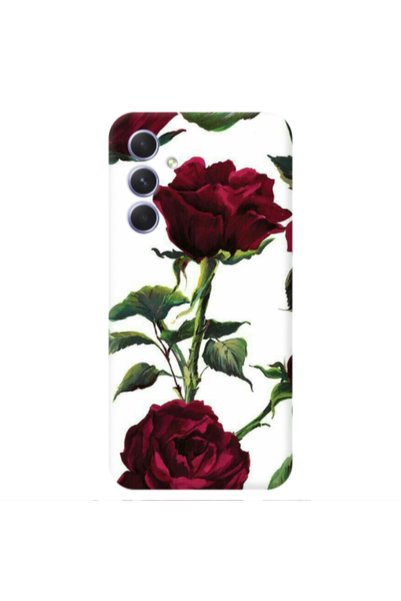 Other Samsung A56 Stemmed rose Transparent Silicone TPU Θήκη